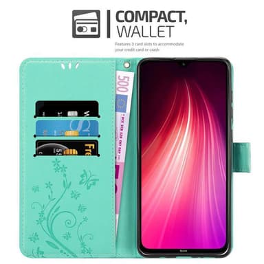 Xiaomi RedMi NOTE 8 Plånboksfodral Skal (Turkos)