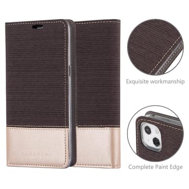 iPhone 13 Plånboksfodral Skal (Grå)