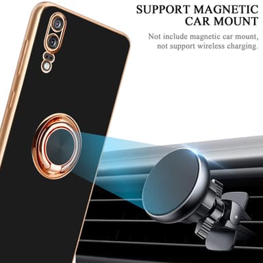 Huawei P20 Skal Fodral Case (Svart)