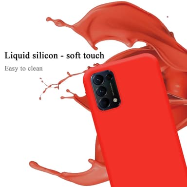 Oppo FIND X3 LITE Skal Fodral Case (Röd)