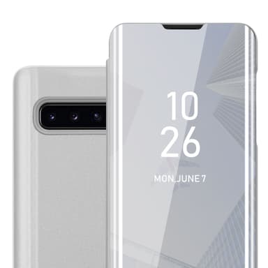 Samsung Galaxy S10 PLUS Plånboksfodral Skal (Silver)