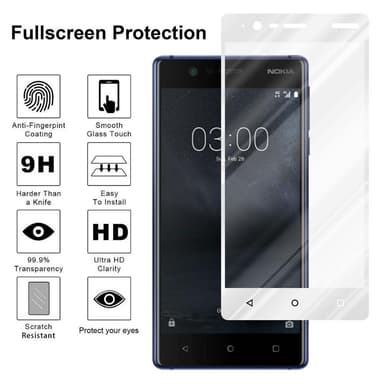 Nokia 3.1 Skyddsglas Skyddsfilm Skärmskydd