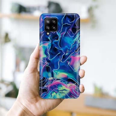Samsung Galaxy A42 4G Plånboksfodral Skal (Blå)