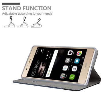 Huawei P8 MAX Plånboksfodral Skal (Blå)