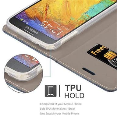Samsung Galaxy NOTE 3 NEO Plånboksfodral Skal (Blå)