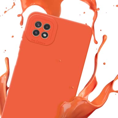 Samsung Galaxy A22 5G Skal Fodral Case (Orange)