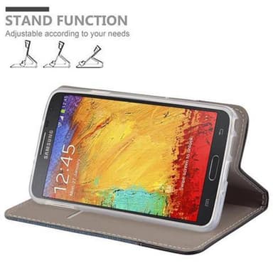 Samsung Galaxy NOTE 3 NEO Plånboksfodral Skal (Blå)