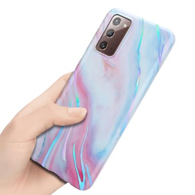Samsung Galaxy NOTE 20 Plånboksfodral Skal (Vit)