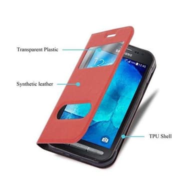 Samsung Galaxy XCover 3 Plånboksfodral Skal (Röd)