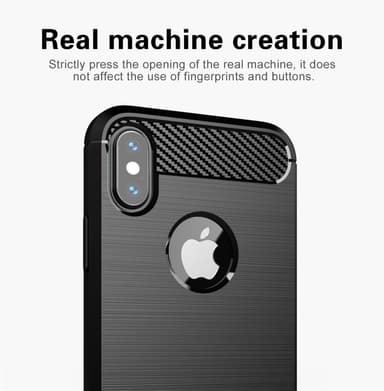 iPhone X / XS Skal Fodral Case (Svart)