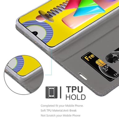 Samsung Galaxy M31 Plånboksfodral Skal (Grå)