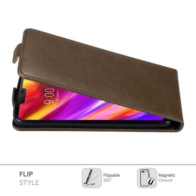 LG G7 ThinQ / FIT / ONE Flipfodral Skal (Brun)