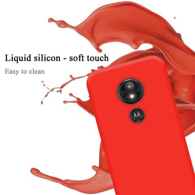 Motorola MOTO E5 PLAY GO Skal Fodral Case (Röd)