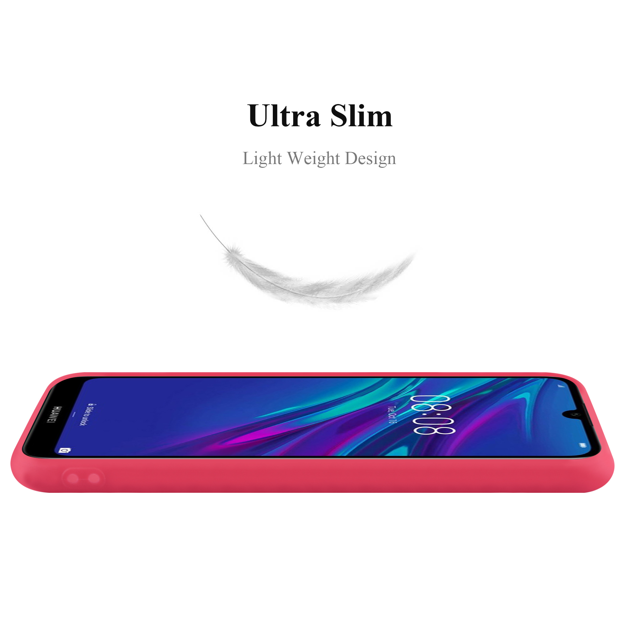 Skal Huawei Y6 2019 Fodral Case (Röd)