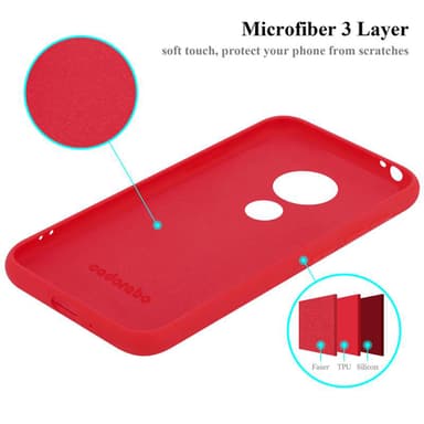 Motorola MOTO E5 PLAY GO Skal Fodral Case (Röd)