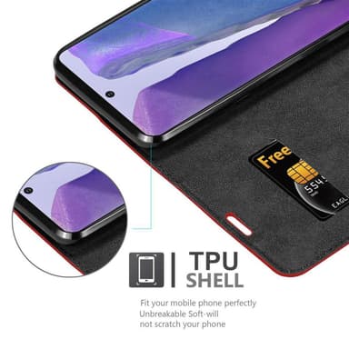 Samsung Galaxy NOTE 20 Skal Fodral Case (Röd)