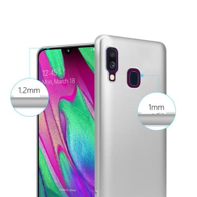 Skal Samsung Galaxy A40 Fodral Case (Silver)