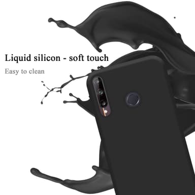 Huawei P40 LITE E Skal Fodral Case (Svart)