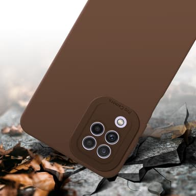 Samsung Galaxy A22 4G Skal Fodral Case (Brun)