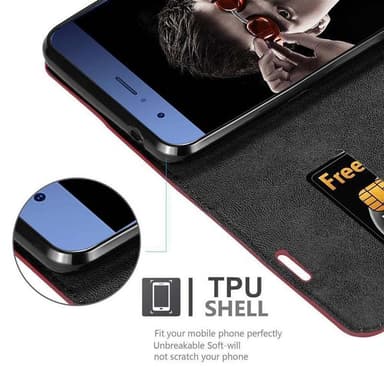 Honor V9 Skal Fodral Case (Röd)