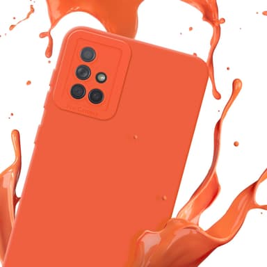 Samsung Galaxy A71 4G Skal Fodral Case (Orange)