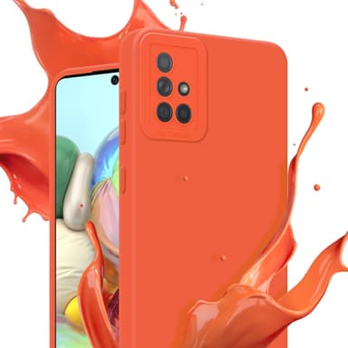 Samsung Galaxy A71 4G Skal Fodral Case (Orange)