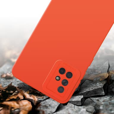 Samsung Galaxy A71 4G Skal Fodral Case (Orange)
