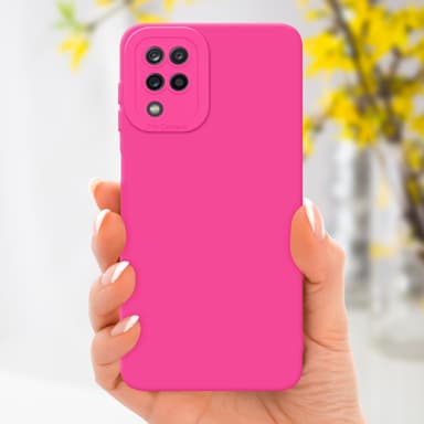 Samsung Galaxy A12 / M12 Skal Fodral Case (Rosa)
