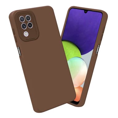 Samsung Galaxy A22 4G Skal Fodral Case (Brun)