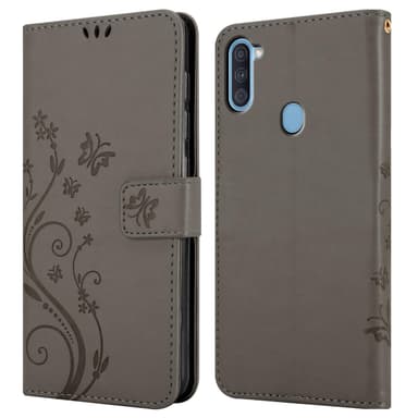 Samsung Galaxy A11 / M11 Plånboksfodral Skal (Grå)