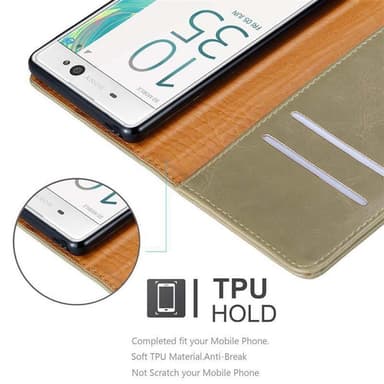 Sony Xperia XA Plånboksfodral Skal (Brun)