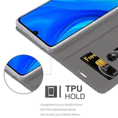 Huawei P SMART 2020 Plånboksfodral Skal (Grå)