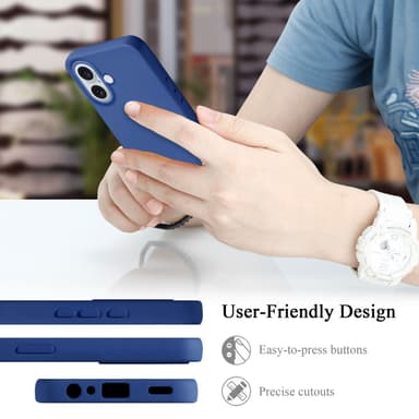 iPhone 16 PLUS Skal Fodral Case (Blå)