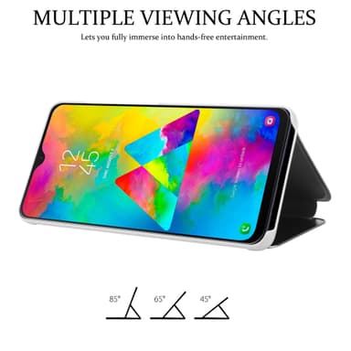 Samsung Galaxy M20 Plånboksfodral Skal (Silver)
