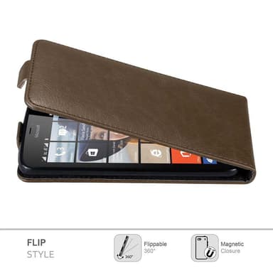 Nokia Lumia 640 Flipfodral Skal (Brun)
