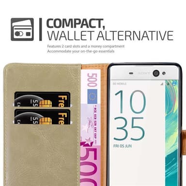 Sony Xperia XA Plånboksfodral Skal (Brun)