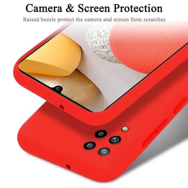 Samsung Galaxy A42 4G Skal Fodral Case (Röd)