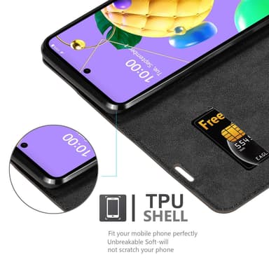 LG K52 / K62 / Q52 Skal Fodral Case (Brun)