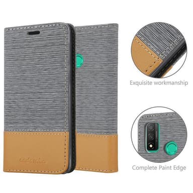 Huawei P SMART 2020 Plånboksfodral Skal (Grå)