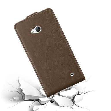 Nokia Lumia 640 Flipfodral Skal (Brun)
