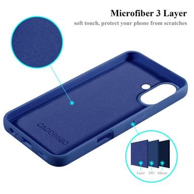iPhone 16 PLUS Skal Fodral Case (Blå)