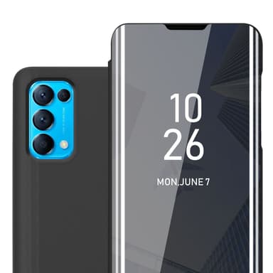 Oppo FIND X3 LITE Plånboksfodral Skal (Svart)