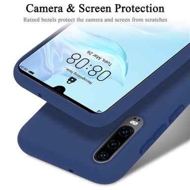 Huawei P30 Skal Fodral Case (Blå)