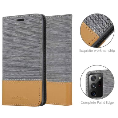 Samsung Galaxy NOTE 20 ULTRA Plånboksfodral Skal (Grå)