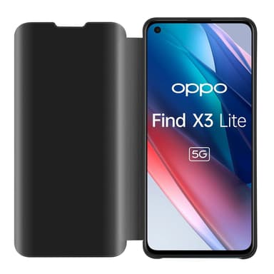 Oppo FIND X3 LITE Plånboksfodral Skal (Svart)