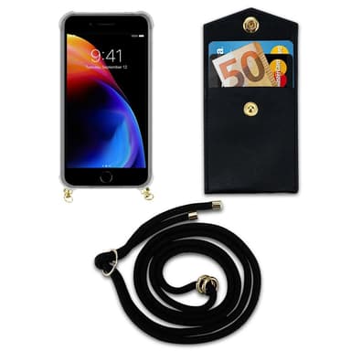 iPhone 7 / 7S / 8 / SE 2020 Skal Fodral Kedja (Svart)