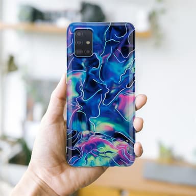 Samsung Galaxy A51 4G / M40s Plånboksfodral Skal (Blå)