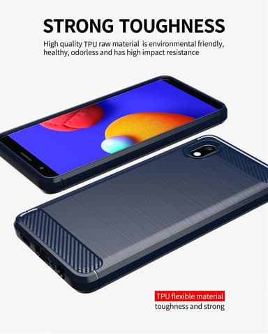 Samsung Galaxy A10e / A20e Skal Fodral Case (Blå)