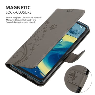 Nokia XR20 Plånboksfodral Skal (Grå)