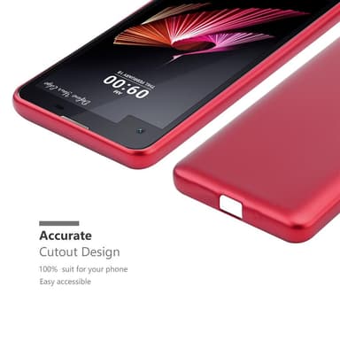 Skal LG X SCREEN Fodral Case (Röd)